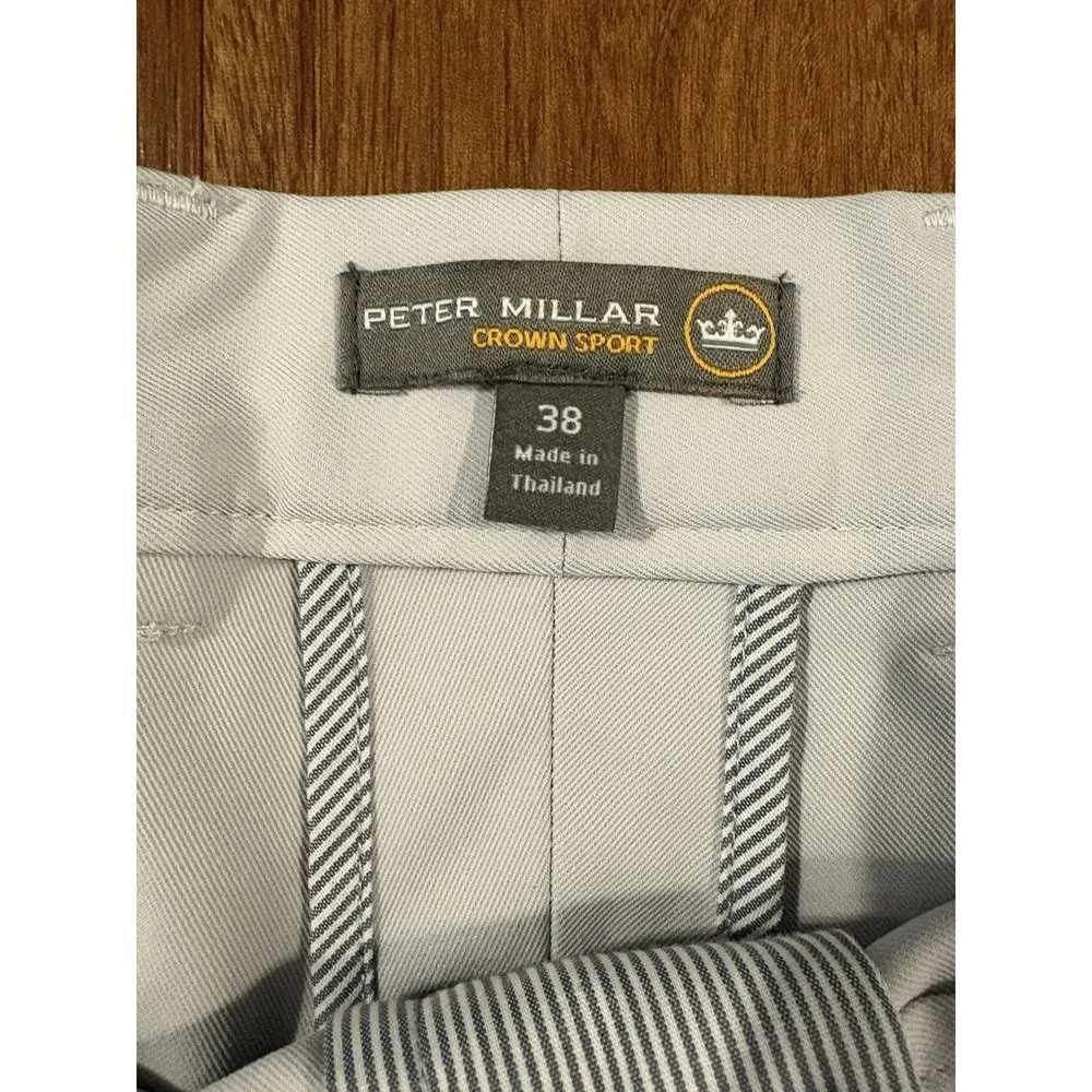 2 Pair Peter Millar Golf Shorts Men's 38 Blue Gray Performance Stretch 9